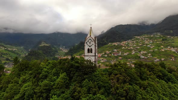 The Nossa Senhora de Fatima Chapel in Sao Vicente, Madeira, Portugal