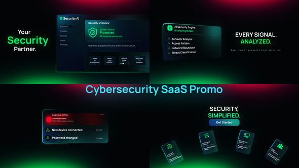 Cybersecurity SaaS Promo