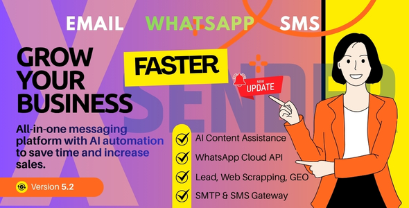 XSender - Email Marketing, SMS Marketing and WhatsApp Marketing Application [SAAS]