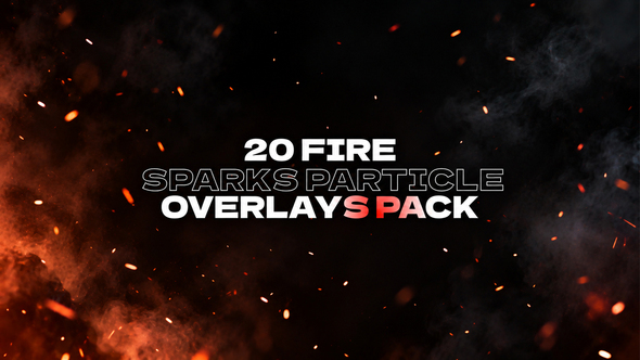 20 Fire Sparks Particle Overlays Pack MOGRT