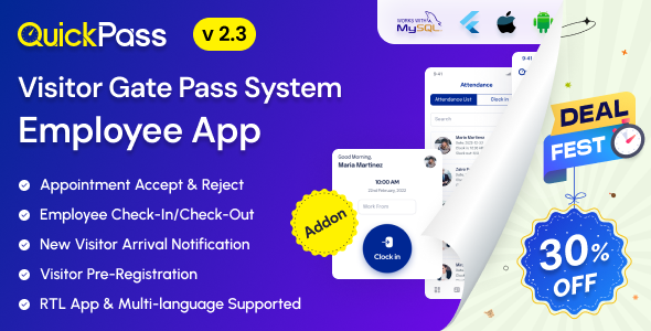 QuickPass - Visitor Gate Pass System Employee App
