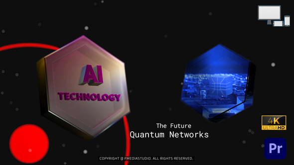 Hexagon Digital Agency Title Slideshow - Premiere Pro