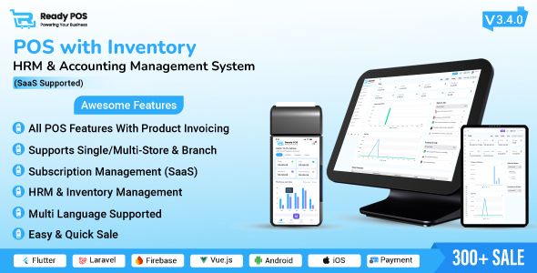 Ready POS - POS with Inventory Management System, HRM & Accounting | POS SAAS
