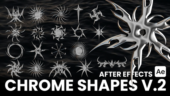 Chrome Shapes V.2 For After Effects