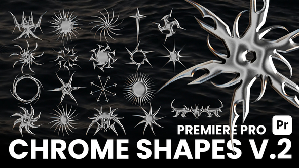 Chrome Shapes V.2 For Premiere Pro