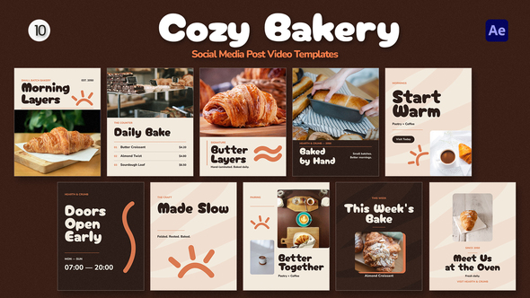 Cozy Bakery Instagram Templates