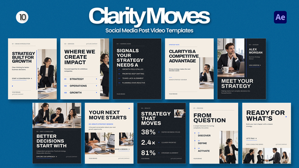 Clarity Moves Social Media Video Templates