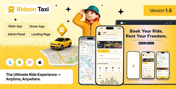 RideOn Taxi – Complete Taxi Booking & Parcel Delivery Solution