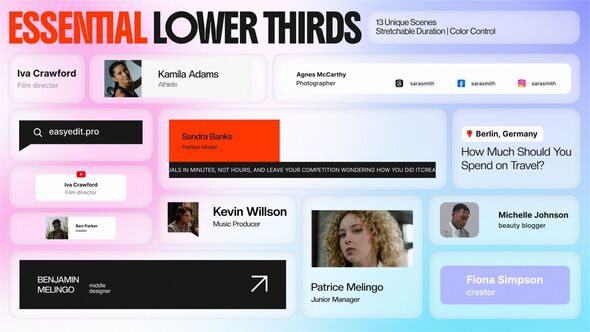 Essential Lower Thirds | MOGRT