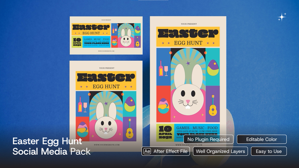 Easter Egg Hunt Social Media Pack