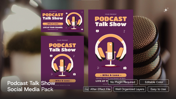 Podcast Social Media Pack