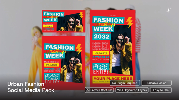 Urban Fashion Social Media Pack