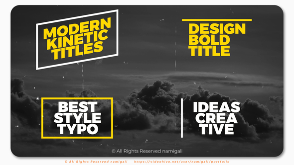 Modern Kinetic Titles | MOGRT
