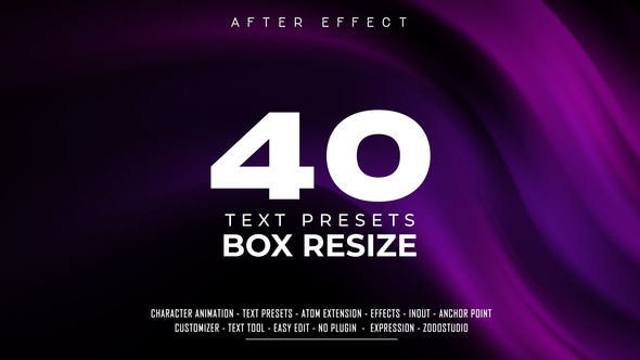 Box Resize Words Title Presets