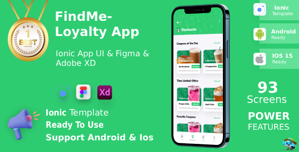 FindMe | Ionic Food Delivery App Template