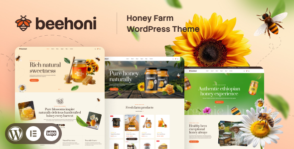 Beehoni - Honey Farm WordPress Theme