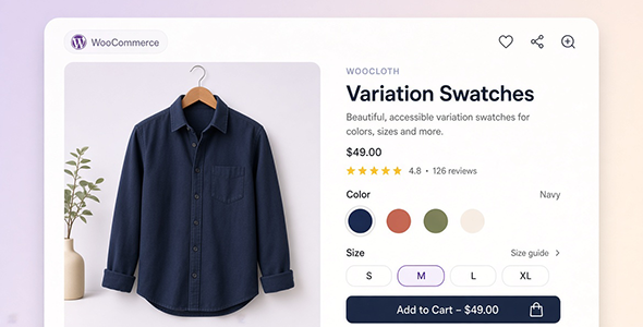 WooCommerce Variation Swatches( Color, Image or Button )