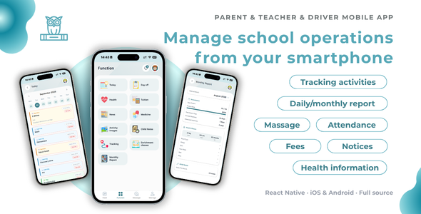 Kindie App - Multi branch kindergarten management mobile app