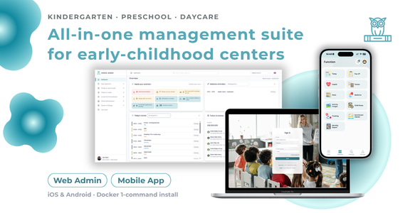 Kindie Web - Kindergarten, Preschool & Daycare Management System (Multi-branch, Node.js)