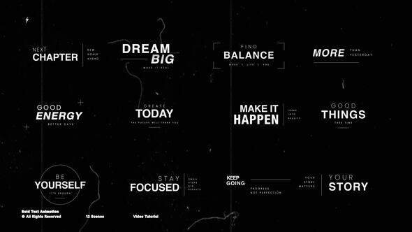 Bold Text Animation \ AE