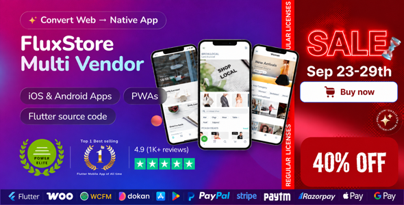 Fluxstore Multi Vendor - Flutter E-commerce Full App