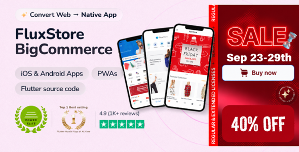 FluxStore BigCommerce - Flutter E-commerce Full App