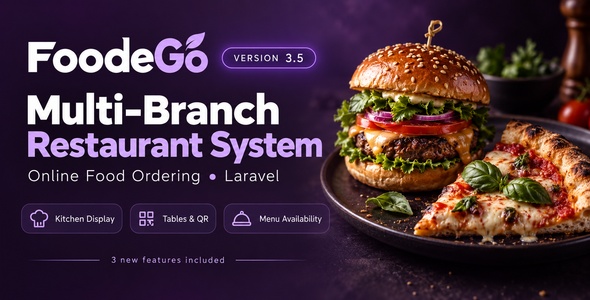 FoodeGo - Multi Branch Restaurant Online Food Ordering Laravel Website Platform