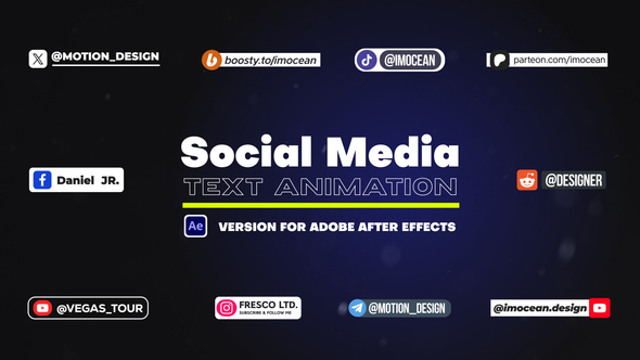 Social Media Text Animation