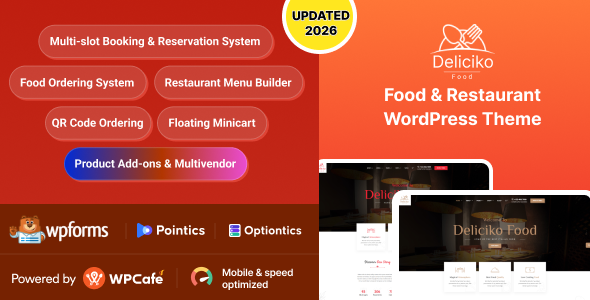 Deliciko - Restaurant WordPress Theme