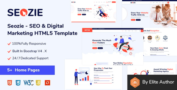 Seozie - SEO & Digital Marketing HTML5 Template