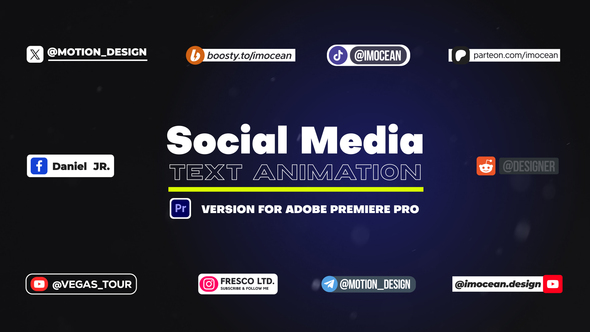 Social Media Text Animation