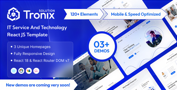 Tronix - IT Service And Technology React Template