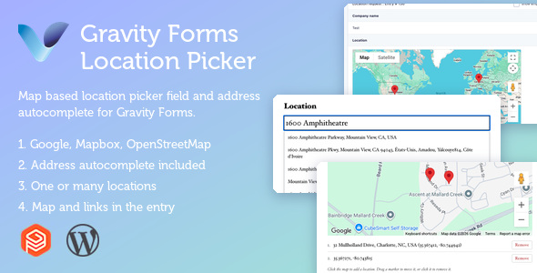 Gravity Forms Location Picker & Address Autocomplete