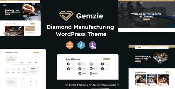 Gemzie - Diamond Manufacturing WordPress Theme