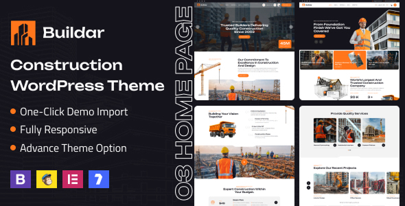 Buildar - Construction WordPress Theme