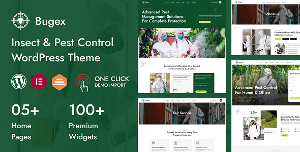 Bugex - Insect Extermination & Pest Control WordPress Theme