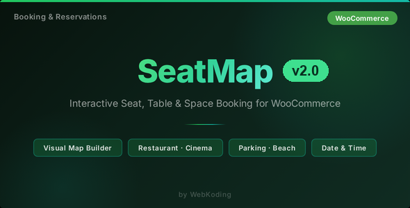 Seat & Space Reservation Map - Interactive Floor Plan Booking for WordPress