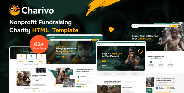 Charivo - Nonprofit Charity Donation HTML5 Template