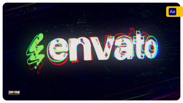 Cyberpunk Hyper-Drive Glitch Logo Reveal