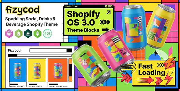Fizycod | Sparkling Soda, Drinks &  Beverage Shopify Theme