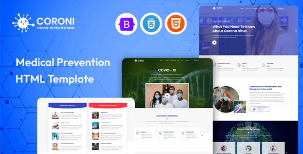 Coroni – Medical & Health Prevention HTML Template