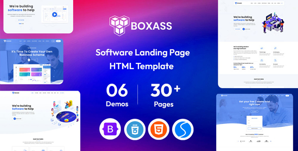 Boxass - Startup & SaaS Landing Page Template