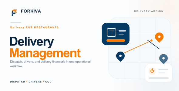 Forkiva - Delivery Management & Driver App Add-on
