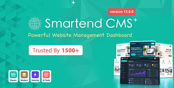 SmartEnd CMS - Laravel Admin Dashboard with Frontend and Restful API