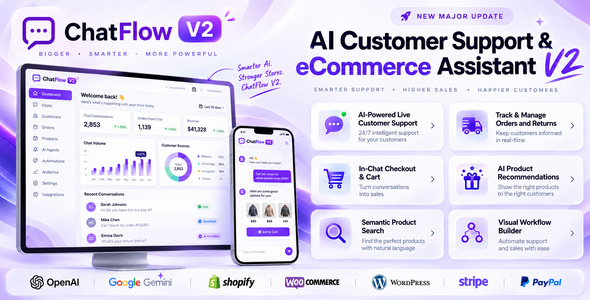 AI eCommerce Assistant for Sales, Orders & Support (SaaS)