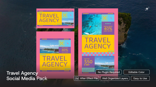 Travel Agency Social Media Pack