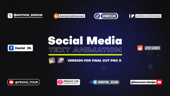 Social Media Text Animation | FCPX