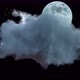 Single Cloud With The Moon And Lightning - VideoHive Item for Sale