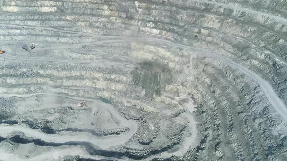 Aerial view of Explosion site in Huge asbestos quarry 14