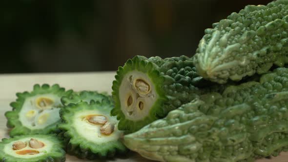 Bitter Gourd Display Rotation 